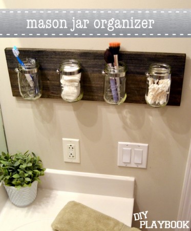 \"Mason-Jar-Bathroom-Organizer\"